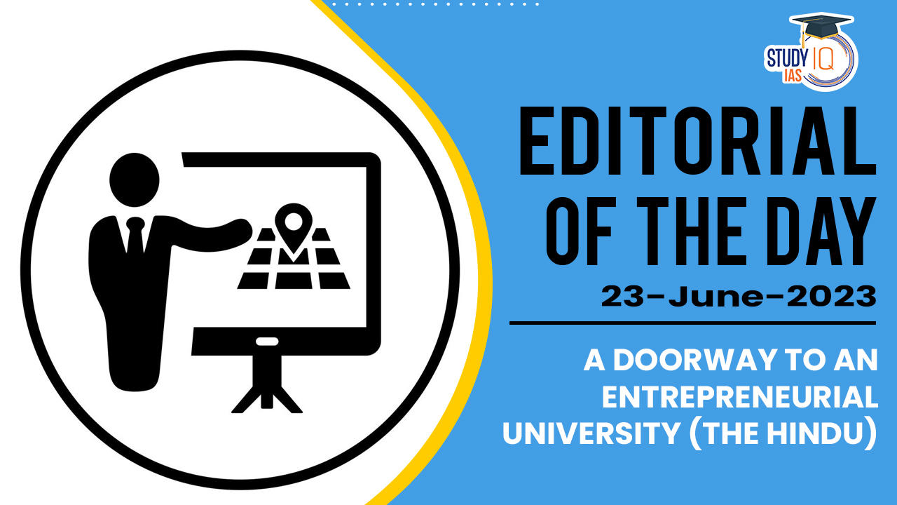 A Doorway to an Entrepreneurial University