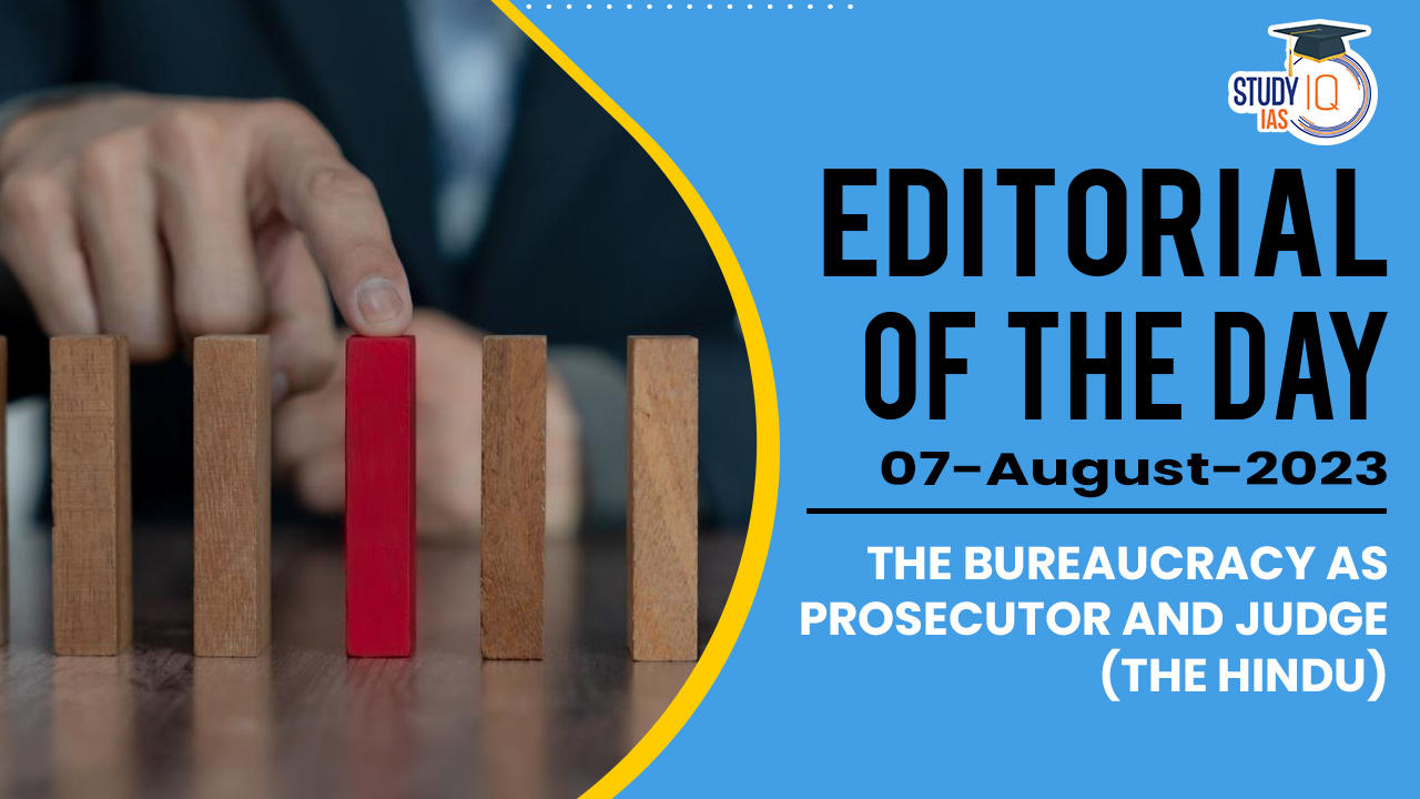 The bureaucracy as prosecutor and judge