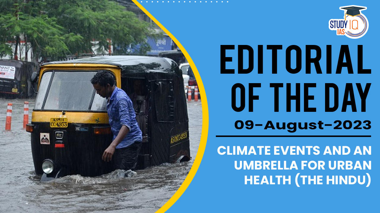 Climate events and an umbrella for urban health