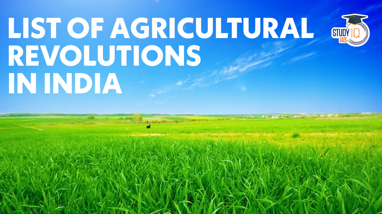 List of Agricultural Revolutions in India