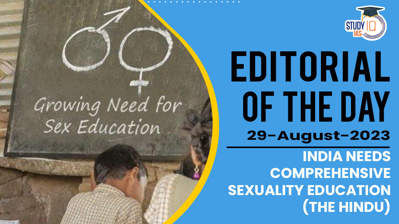 India needs comprehensive sexuality education