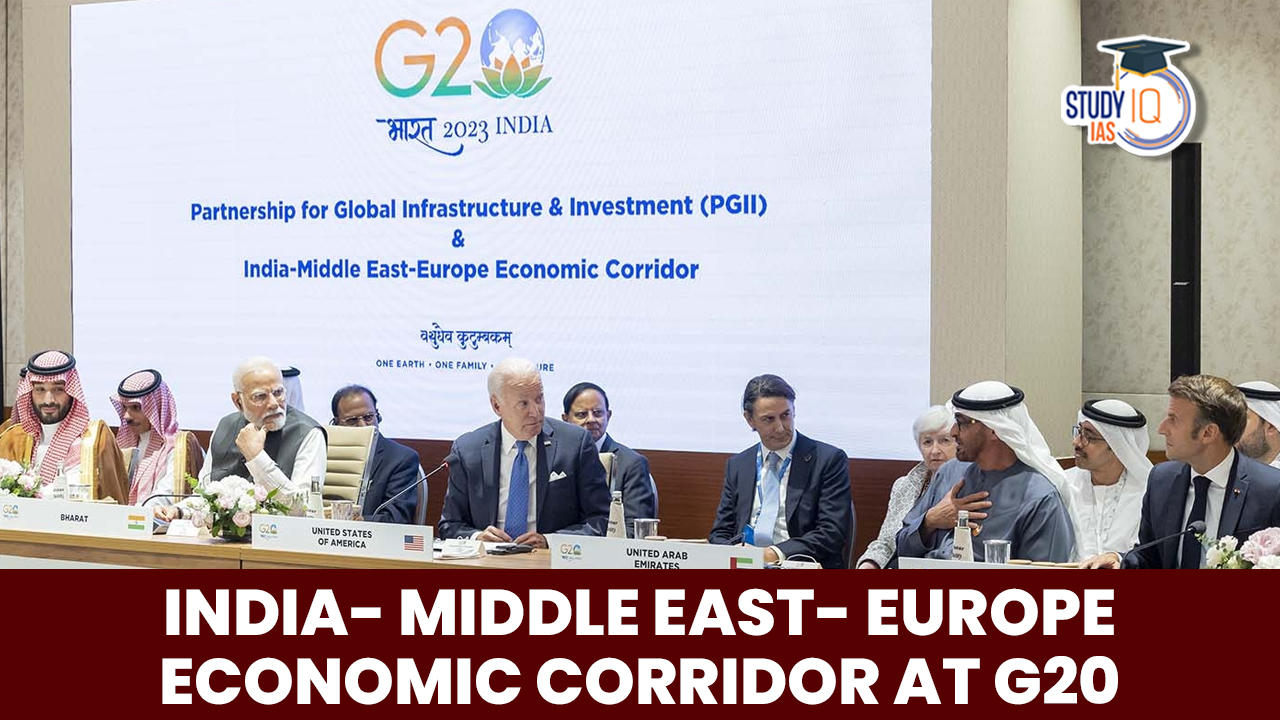India Middle East Europe Economic Corridor at G20