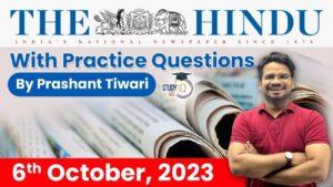 The Hindu Newspaper Analysis 6 October 2023