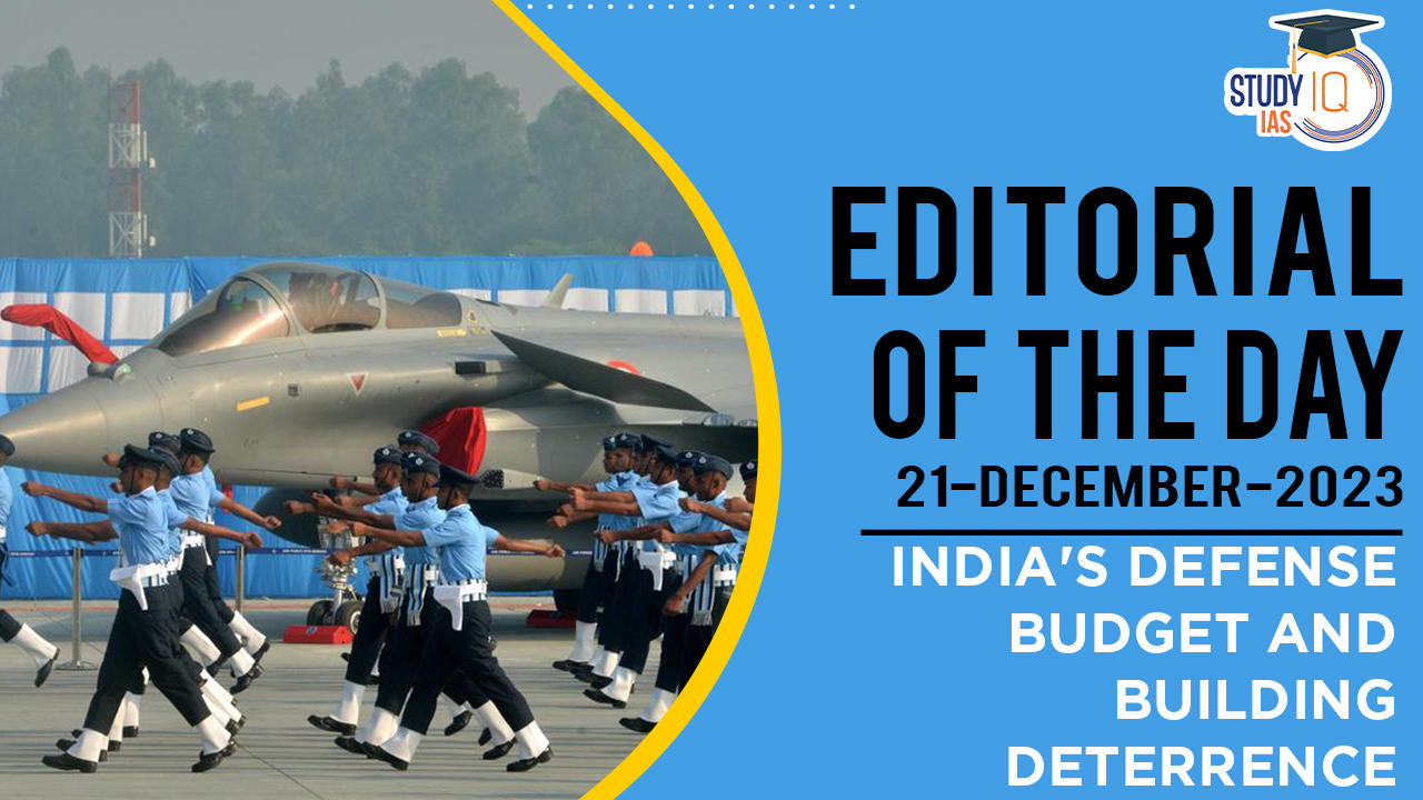 India's Defense Budget and Building Deterrence