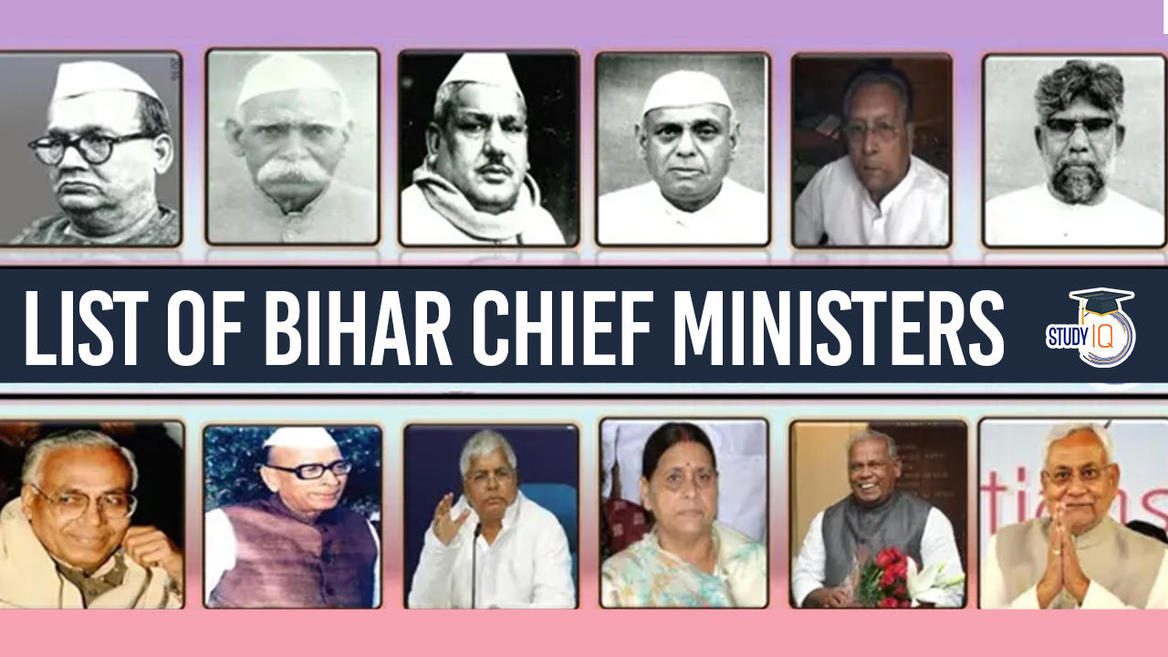 List of Chief Ministers of Bihar 19472024, Bihar CM List