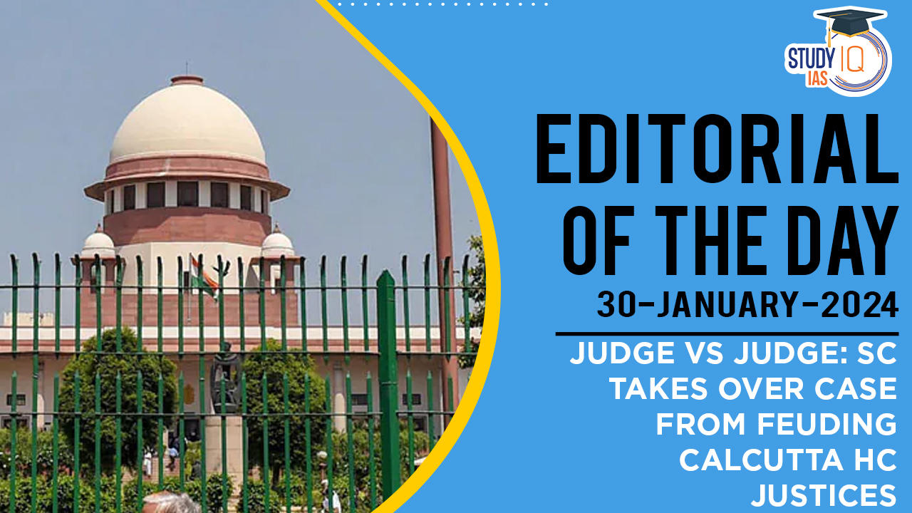 Judge vs judge SC takes over case from feuding Calcutta HC justices
