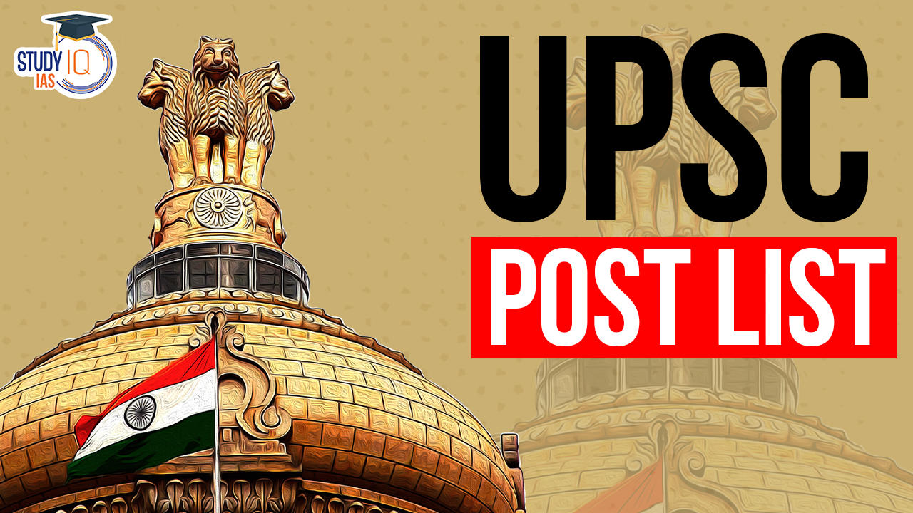 UPSC Post List