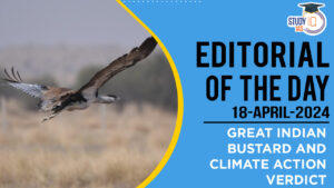 Great Indian Bustard and Climate Action Verdict. (1)