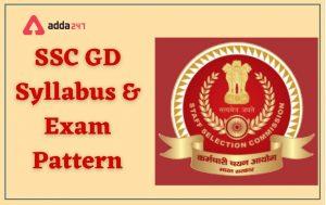 SSC GD Syllabus and Exam Pattern 2024 [Hindi and English]