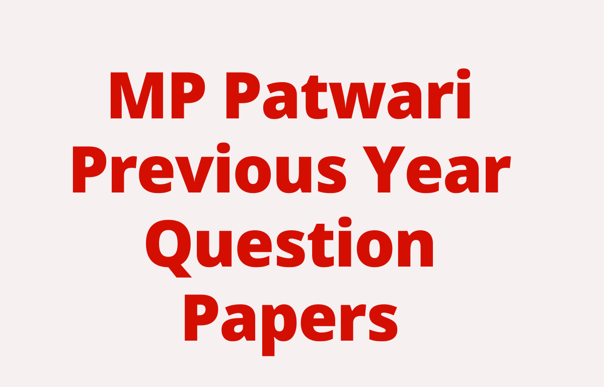 MP Patwari Assistant Previous Year