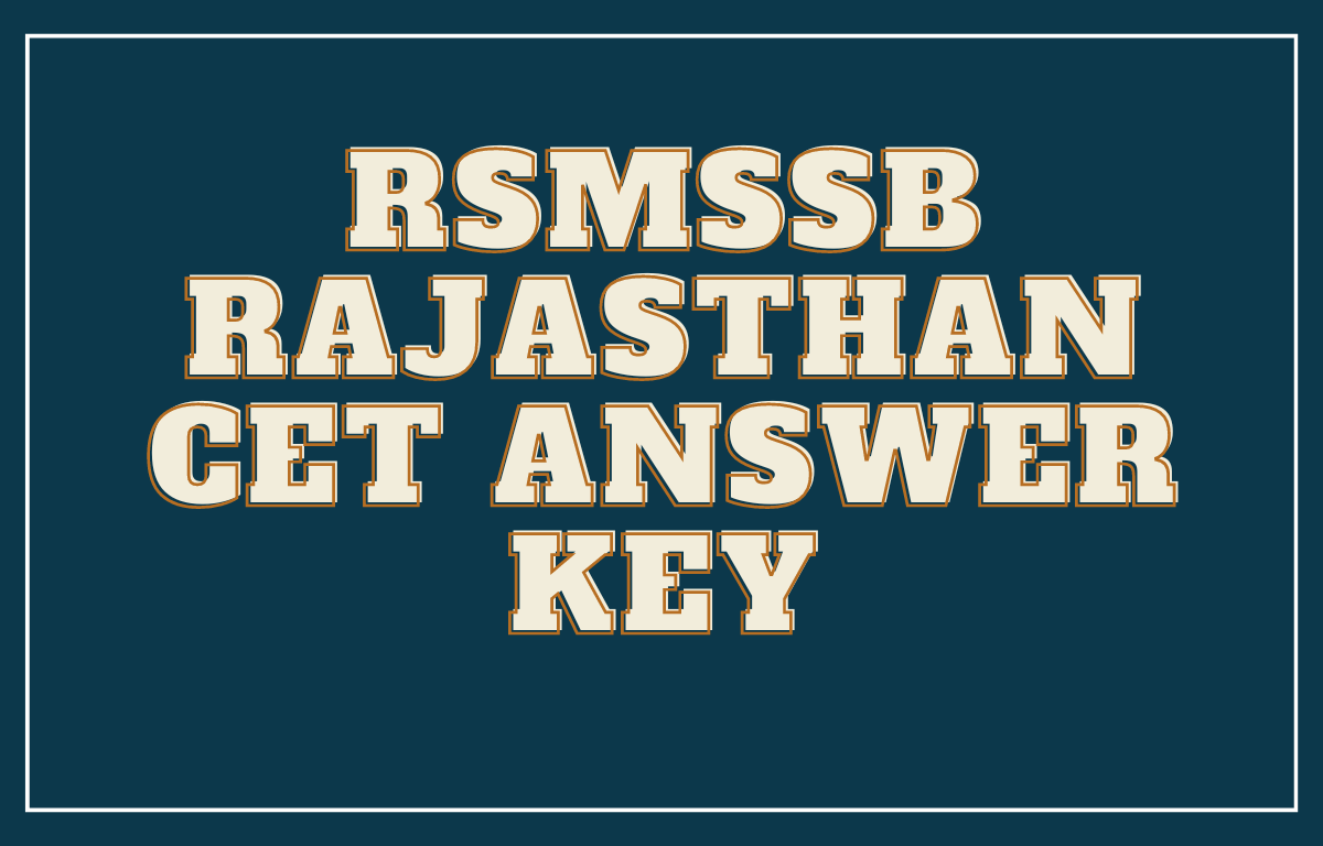 RSMSSB Rajasthan CET Answer Key (1)