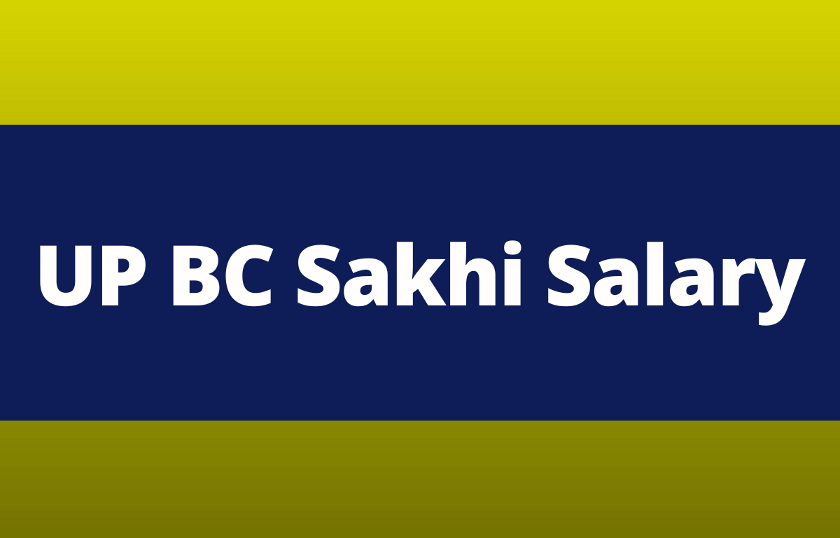UP BC Sakhi Salary (1)