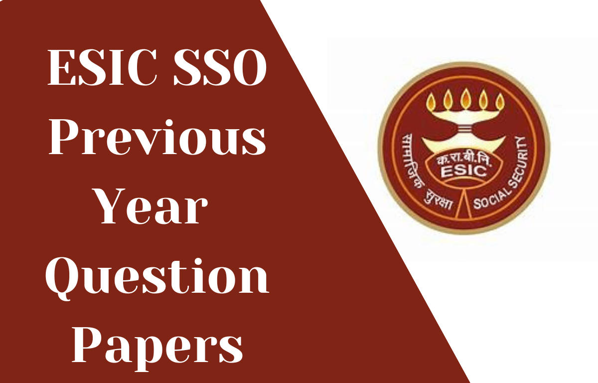 ESIC SSO Previous Year Question Paper