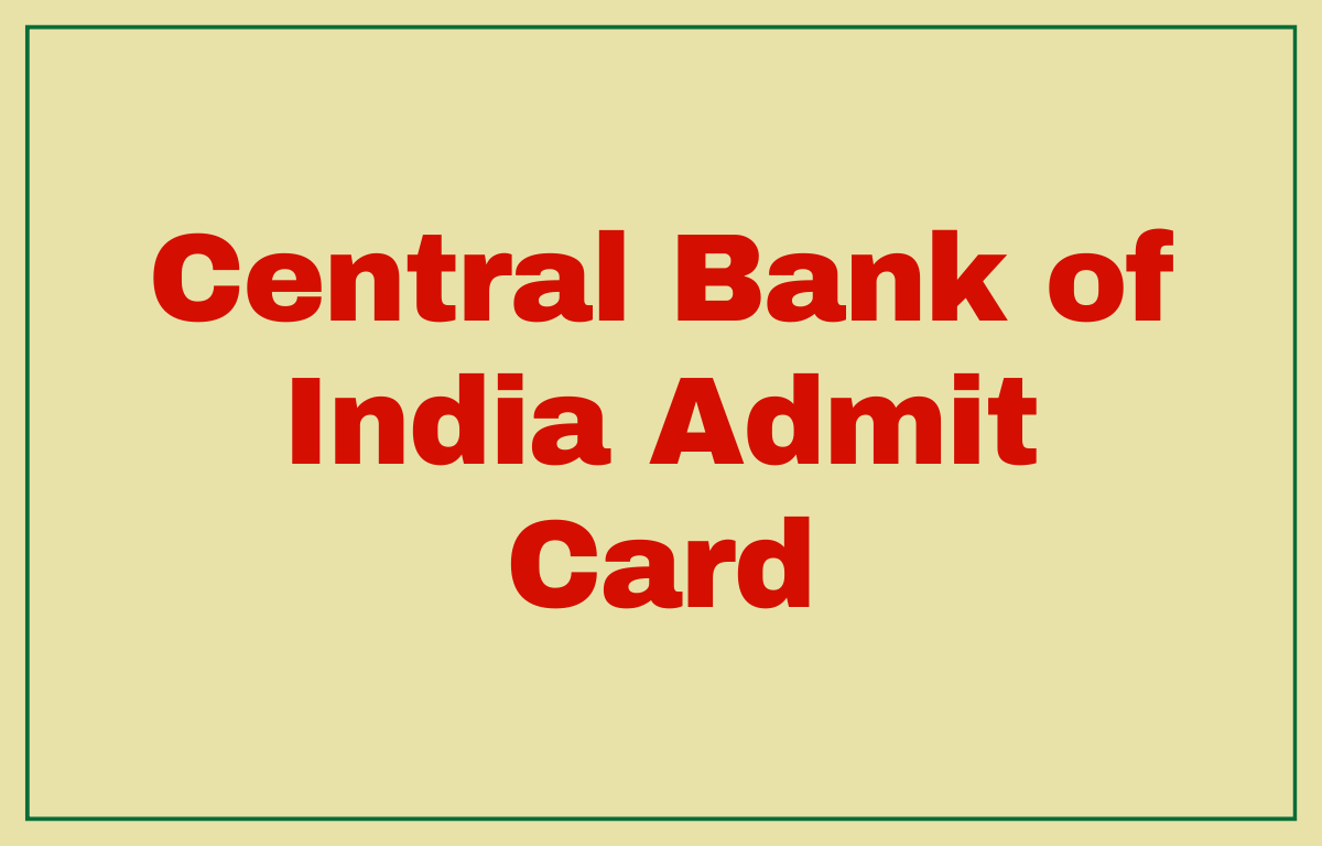 Central Bank of India Admit Card 2023, Apprentice Call Letter Link_20.1