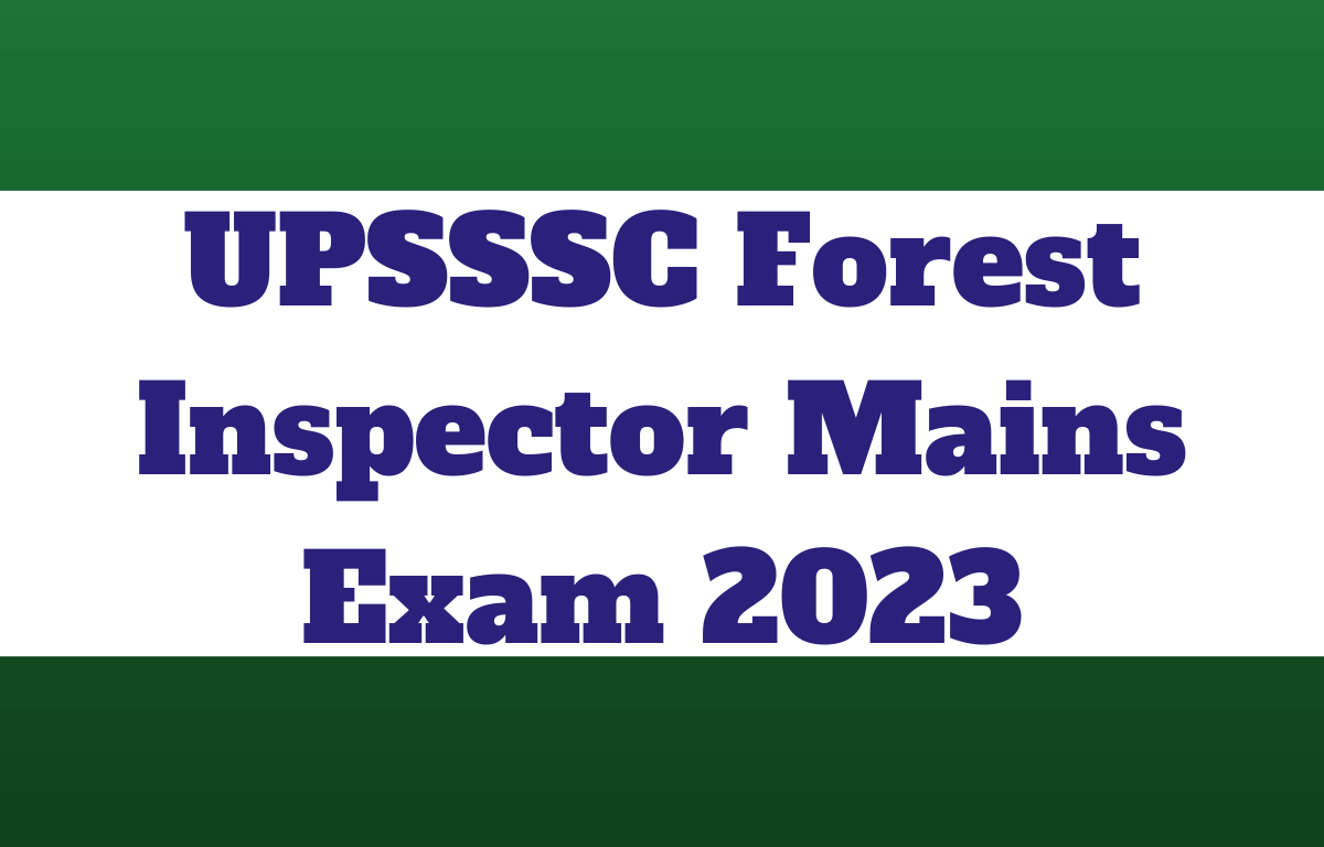 UPSSSC Forest Inspector Mains Exam 2023 (1)