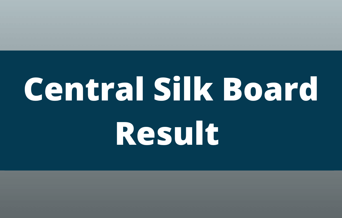Central Silk Board Result (1)