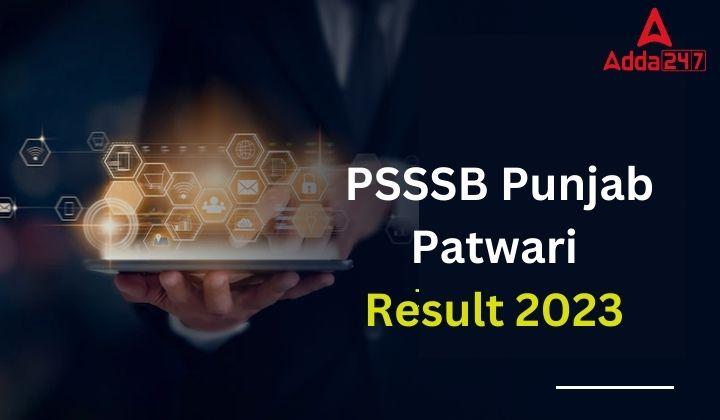 PSSSB Punjab Patwari Result 2023