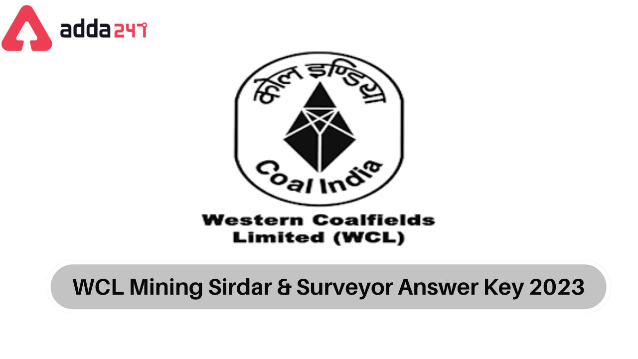 WCL Mining Sirdar & Surveyor Answer Key 2023