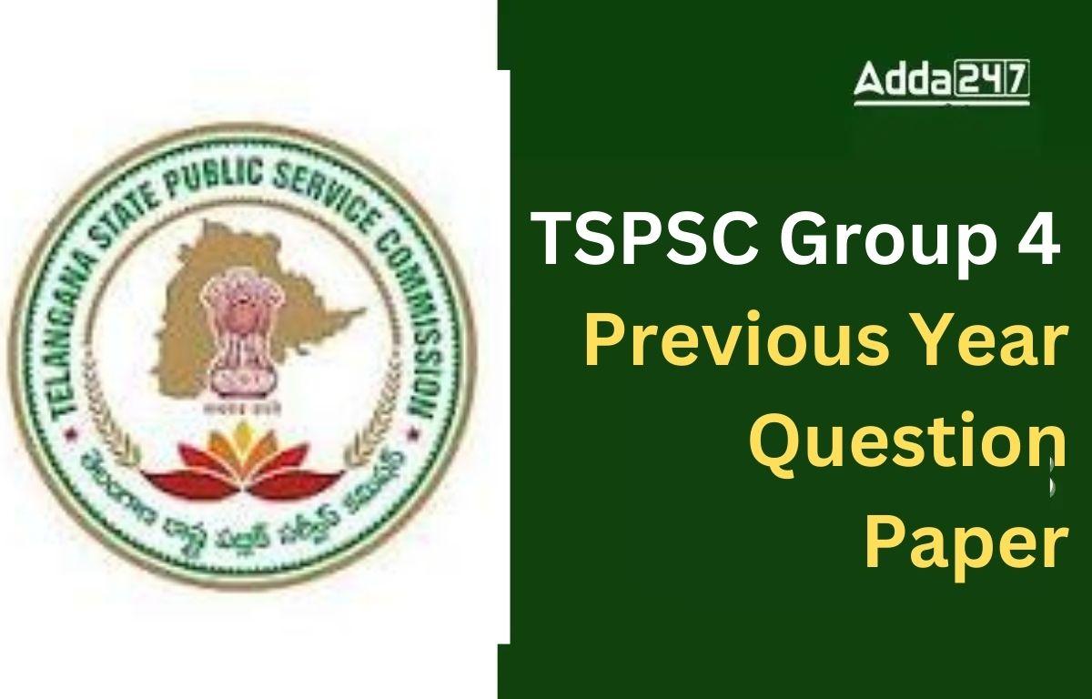 TSPSC Group 4 Previous Year Question Paper (1)