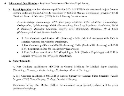 MHRB Assam Educational Qualifications