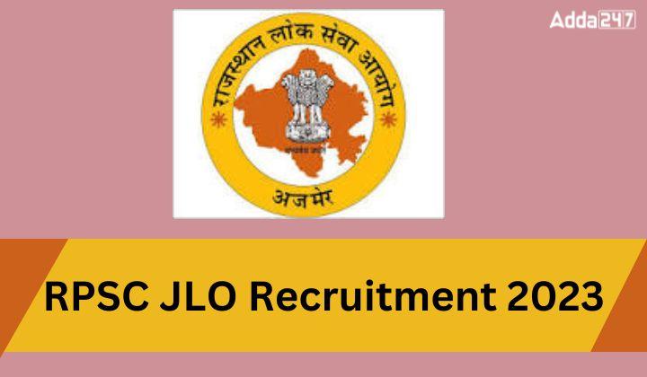 RPSC JLO Recruitment 2023