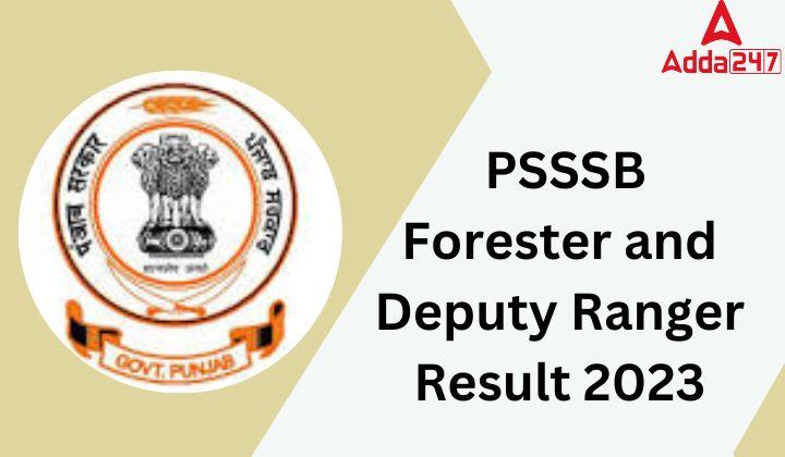 PSSSB Forester and Deputy Ranger Result 2023