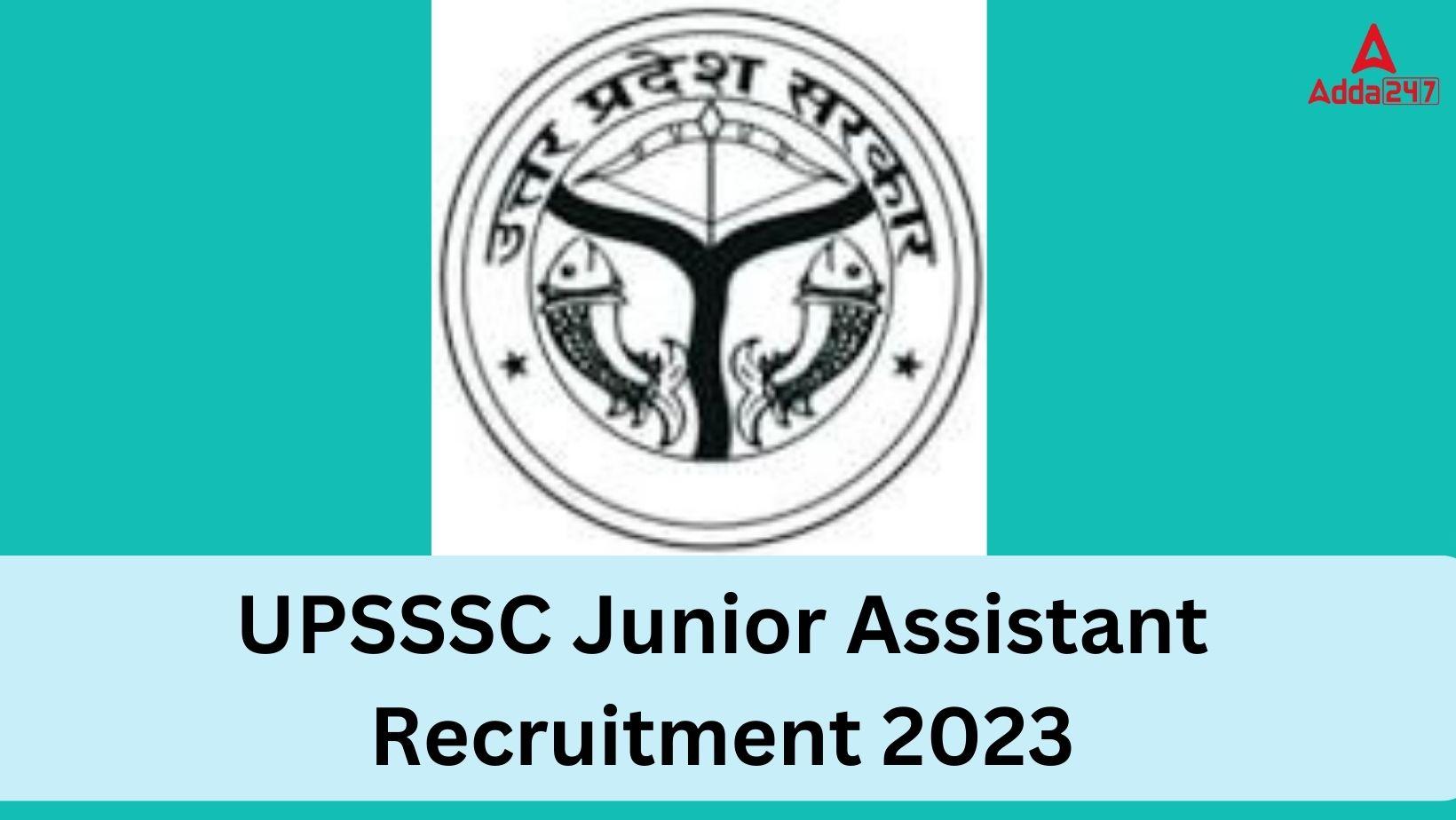 UPSSSC Junior Assistant Recruitment 2023 (1)