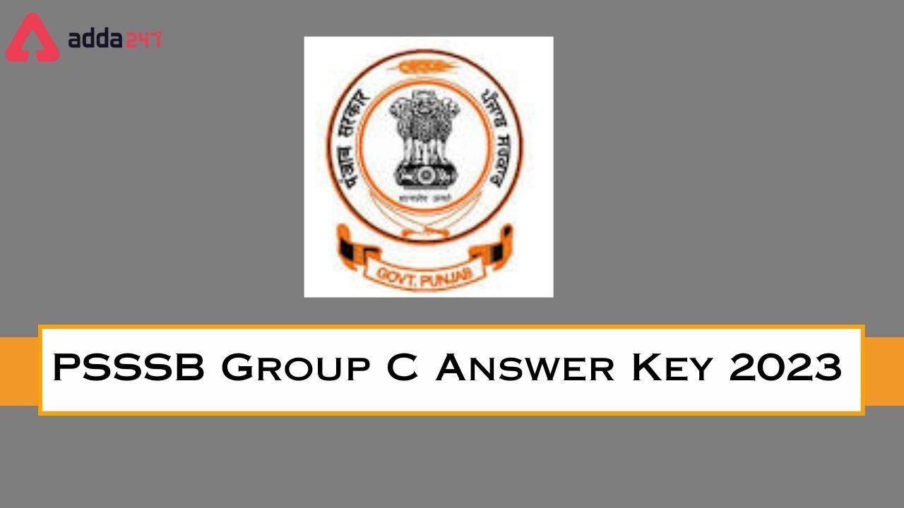 PSSSB Group C Answer Key 2023