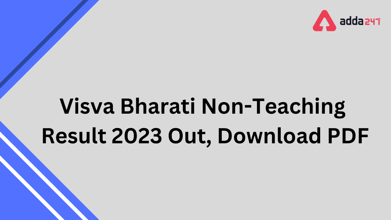 Visva Bharati Non-Teaching Result