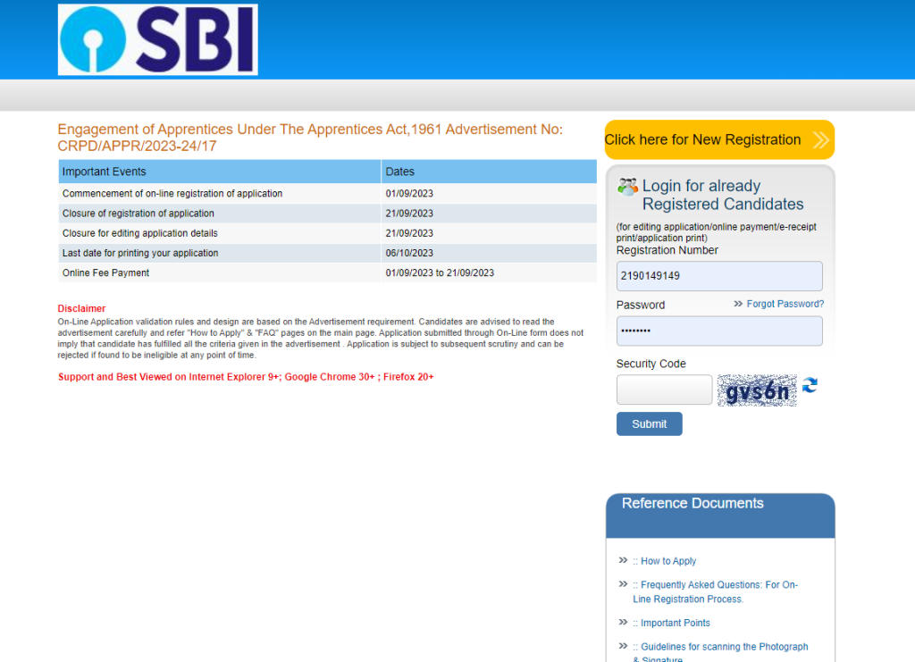 SBI Apprentice Apply Online 2023-2