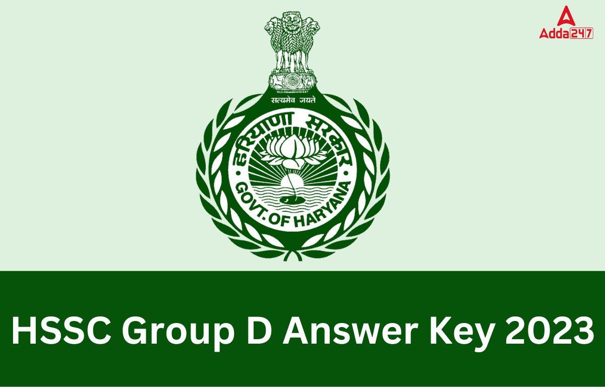HSSC Group D Answer Key 2023