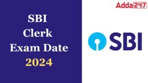 SBI Clerk Mains Exam Date 2024