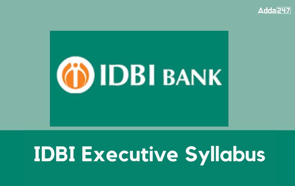 IDBI Executive Syllabus