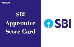 SBI Apprentice Score Card