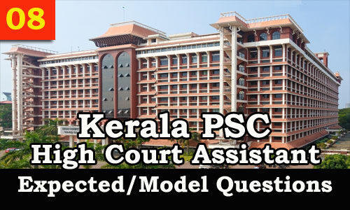 Kerala PSC & HCA – General English Model Questions & Solutions | Practice now_20.1