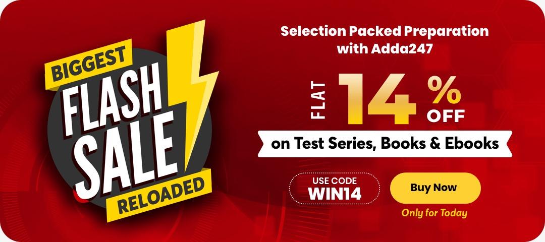 Most Awaited Flash Sale on Test Series, Flat 14% OFF