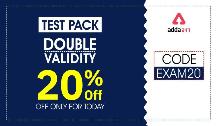 Month End Biggest Offer by Adda247- Flat 20% Off on Test Packs