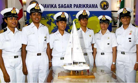Indian Navy’s all-female crew completes first solo maritime mission