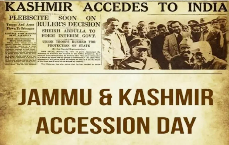 Union Territory of J&K celebrates its Accession Day on 26th October