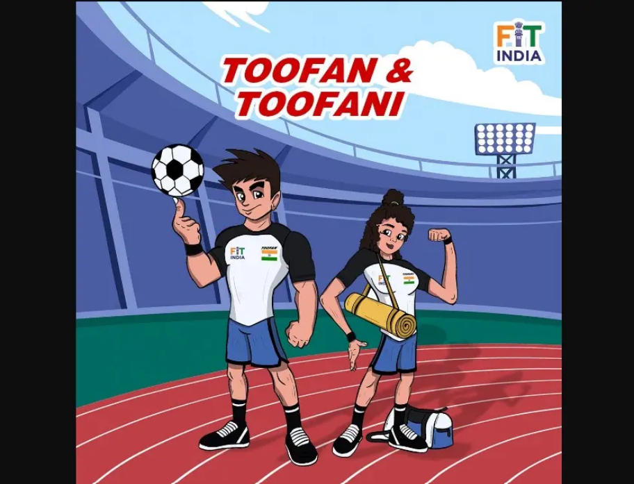 Olympic medallist PV Sindhu Launches Fit India School Week Mascots Toofan & Toofani