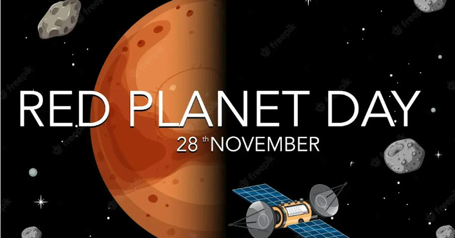 November 28 is marked as Red Planet Day