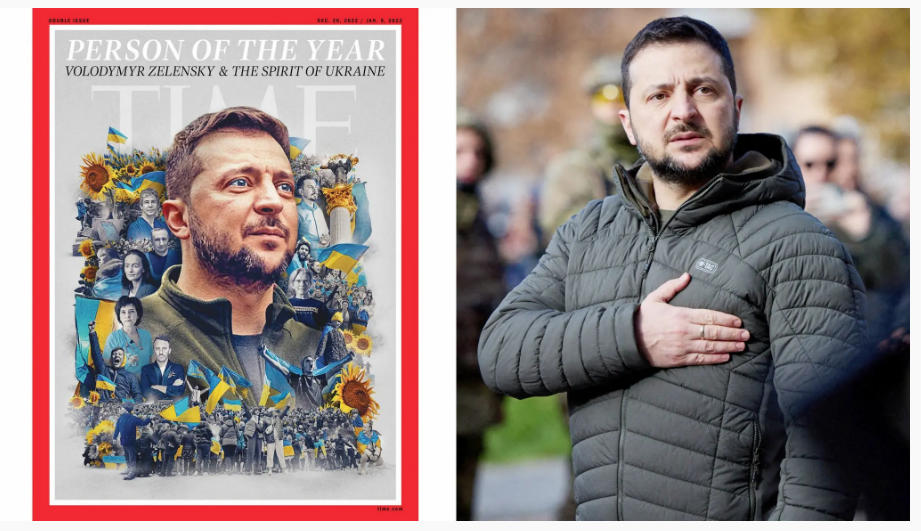 Time Magazine’s 2022 Person of the Year: Volodymyr Zelensky and “Spirit of Ukraine”