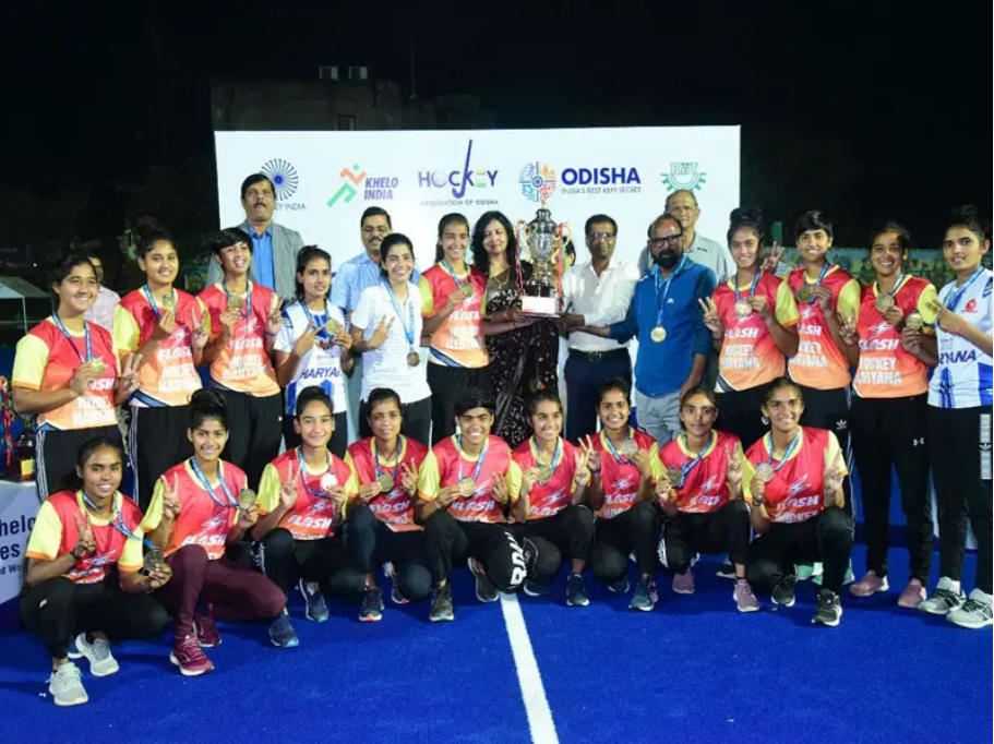 Haryana Women’s Hockey U-18 team won Khelo India Youth Games 2022