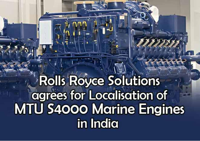 GRSE Signs Pact with Rolls Royce Solutions to Manufacture Marine Diesel Engines