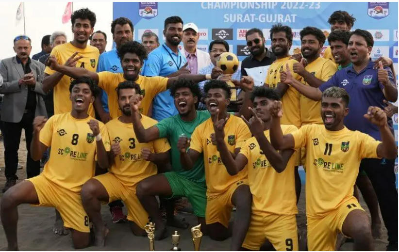 Kerala wins inaugural champions of National Beach Soccer Championships