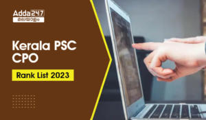 Kerala PSC CPO Rank List 2023