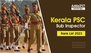 Kerala PSC Sub Inspector Rank List 2023