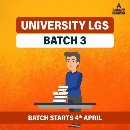 University LGS 2023 Prelims Batch 3