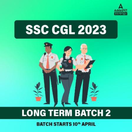SSC CGL 2023 LONG TERM BATCH 2