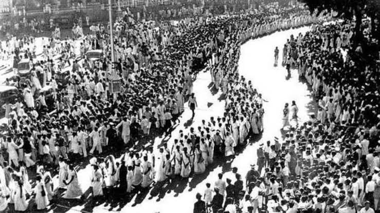 Women's Procession in Bombay during the Quit India Movement